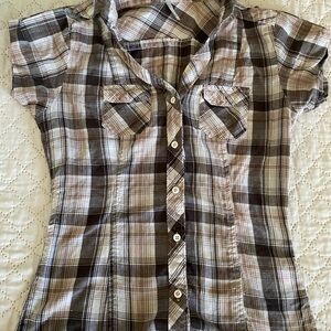 Plaid Button-Up for women